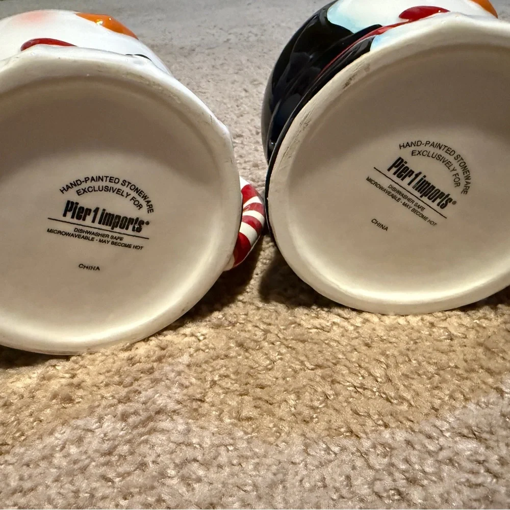 Pier 1 Penguin Ceramic Mugs